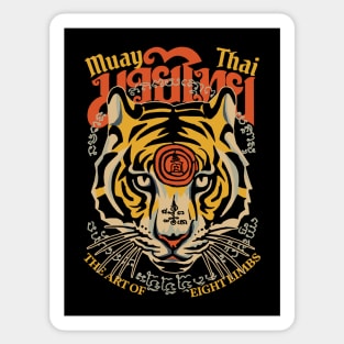 Muay Thai Tiger Tattoo Sticker